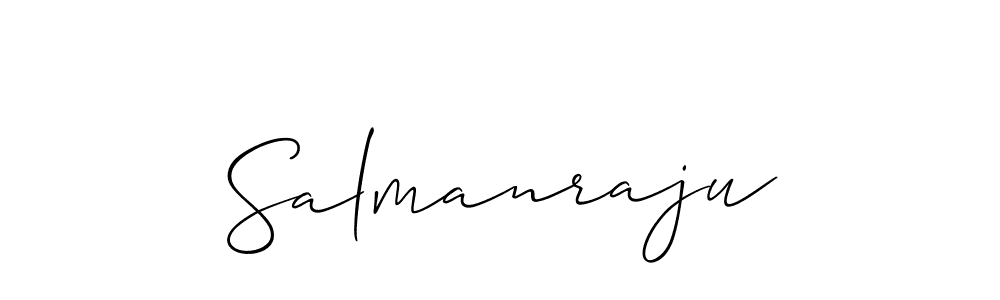 Make a short Salmanraju signature style. Manage your documents anywhere anytime using Allison_Script. Create and add eSignatures, submit forms, share and send files easily. Salmanraju signature style 2 images and pictures png