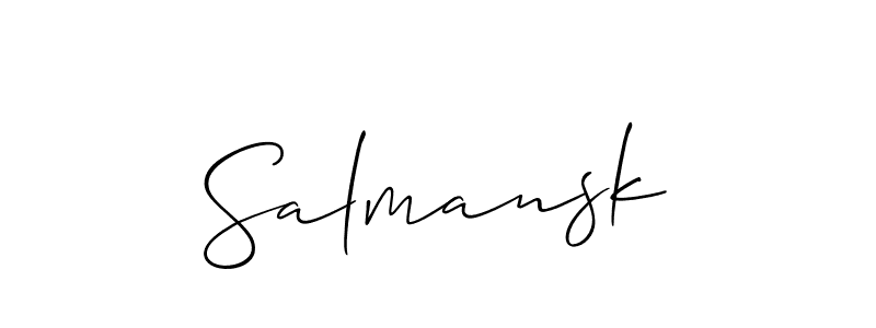 See photos of Salmansk official signature by Spectra . Check more albums & portfolios. Read reviews & check more about Allison_Script font. Salmansk signature style 2 images and pictures png