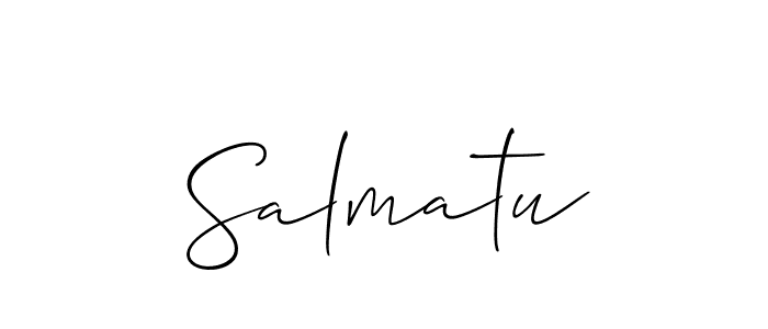 Make a beautiful signature design for name Salmatu. Use this online signature maker to create a handwritten signature for free. Salmatu signature style 2 images and pictures png