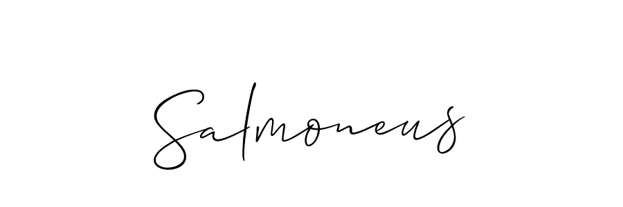 You can use this online signature creator to create a handwritten signature for the name Salmoneus. This is the best online autograph maker. Salmoneus signature style 2 images and pictures png