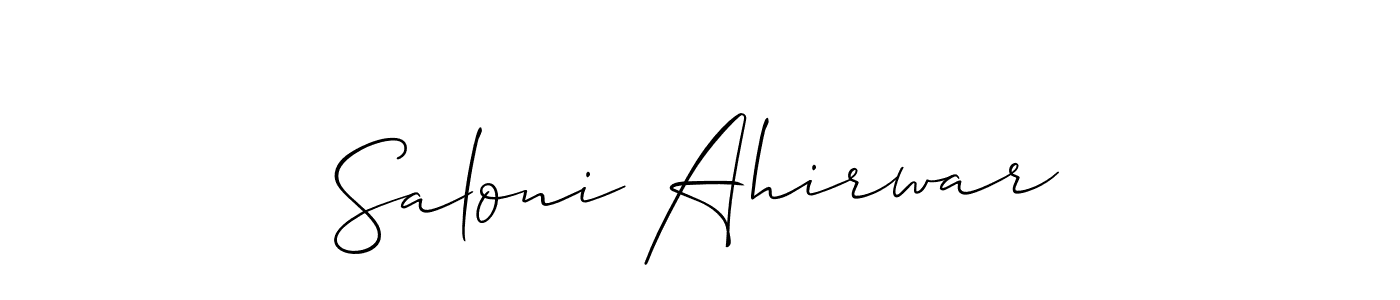 See photos of Saloni Ahirwar official signature by Spectra . Check more albums & portfolios. Read reviews & check more about Allison_Script font. Saloni Ahirwar signature style 2 images and pictures png