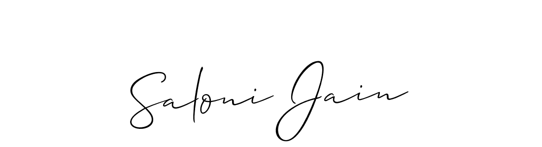 How to make Saloni Jain signature? Allison_Script is a professional autograph style. Create handwritten signature for Saloni Jain name. Saloni Jain signature style 2 images and pictures png