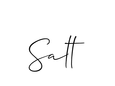 Best and Professional Signature Style for Salt. Allison_Script Best Signature Style Collection. Salt signature style 2 images and pictures png