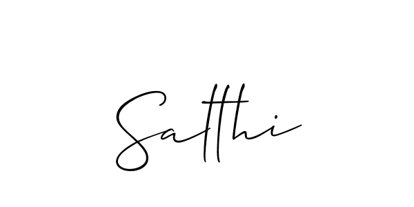 if you are searching for the best signature style for your name Salthi. so please give up your signature search. here we have designed multiple signature styles  using Allison_Script. Salthi signature style 2 images and pictures png