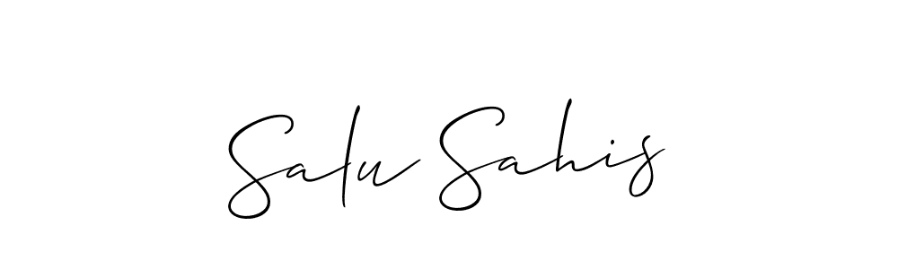Here are the top 10 professional signature styles for the name Salu Sahis. These are the best autograph styles you can use for your name. Salu Sahis signature style 2 images and pictures png