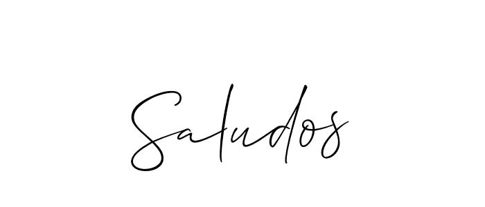 Similarly Allison_Script is the best handwritten signature design. Signature creator online .You can use it as an online autograph creator for name Saludos. Saludos signature style 2 images and pictures png