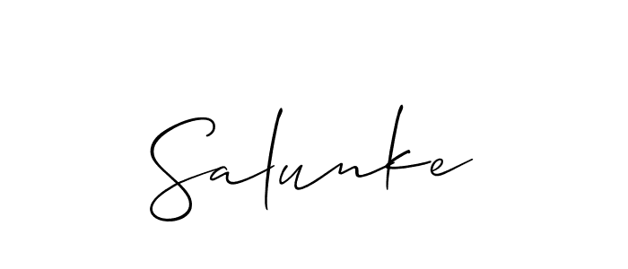Check out images of Autograph of Salunke name. Actor Salunke Signature Style. Allison_Script is a professional sign style online. Salunke signature style 2 images and pictures png
