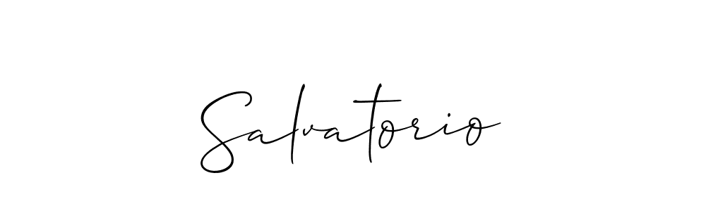 if you are searching for the best signature style for your name Salvatorio. so please give up your signature search. here we have designed multiple signature styles  using Allison_Script. Salvatorio signature style 2 images and pictures png