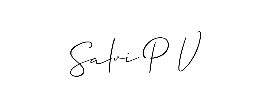 Make a beautiful signature design for name Salvi P V. Use this online signature maker to create a handwritten signature for free. Salvi P V signature style 2 images and pictures png