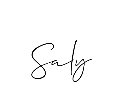 Also we have Saly name is the best signature style. Create professional handwritten signature collection using Allison_Script autograph style. Saly signature style 2 images and pictures png