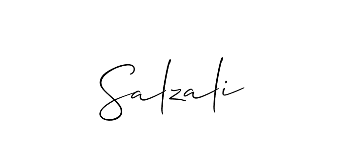 Also we have Salzali name is the best signature style. Create professional handwritten signature collection using Allison_Script autograph style. Salzali signature style 2 images and pictures png