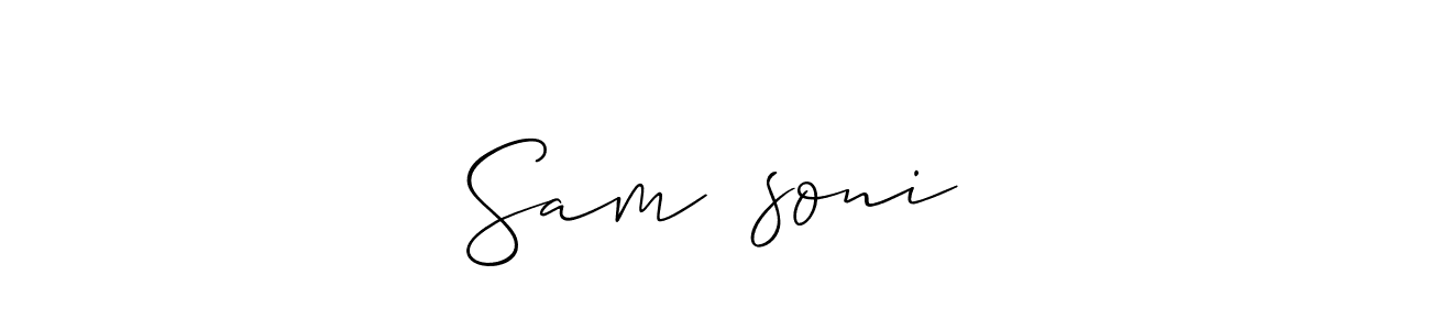 How to Draw Sam❤️soni signature style? Allison_Script is a latest design signature styles for name Sam❤️soni. Sam❤️soni signature style 2 images and pictures png