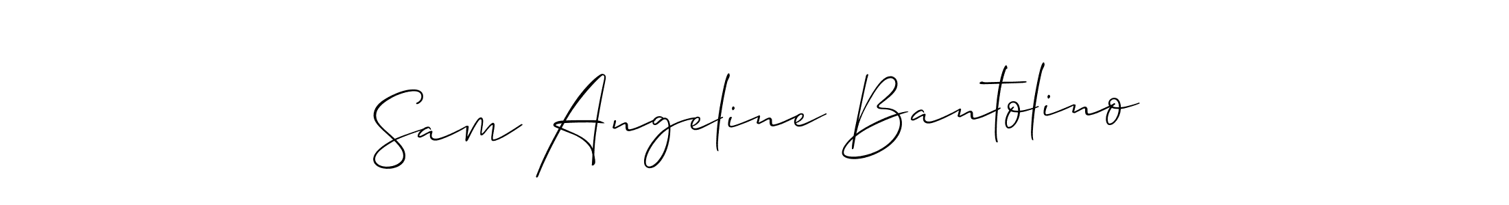 This is the best signature style for the Sam Angeline Bantolino name. Also you like these signature font (Allison_Script). Mix name signature. Sam Angeline Bantolino signature style 2 images and pictures png