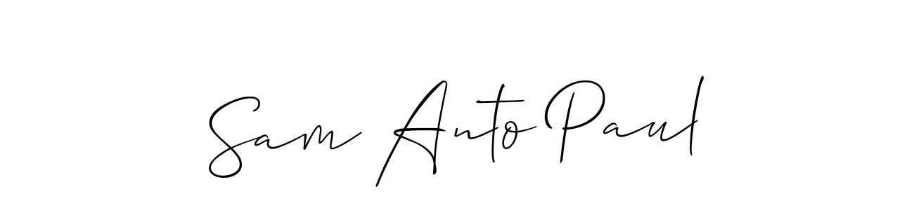 Make a beautiful signature design for name Sam Anto Paul. Use this online signature maker to create a handwritten signature for free. Sam Anto Paul signature style 2 images and pictures png