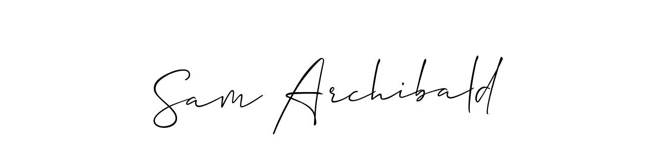 Once you've used our free online signature maker to create your best signature Allison_Script style, it's time to enjoy all of the benefits that Sam Archibald name signing documents. Sam Archibald signature style 2 images and pictures png