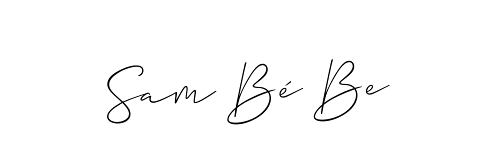 Similarly Allison_Script is the best handwritten signature design. Signature creator online .You can use it as an online autograph creator for name Sam Bé Be. Sam Bé Be signature style 2 images and pictures png