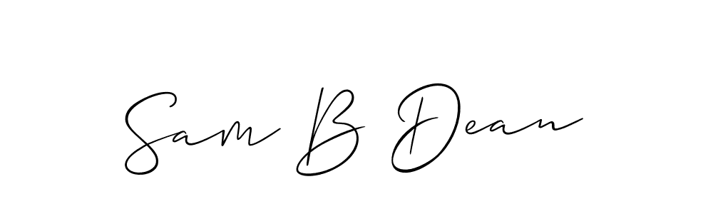 Design your own signature with our free online signature maker. With this signature software, you can create a handwritten (Allison_Script) signature for name Sam B Dean. Sam B Dean signature style 2 images and pictures png