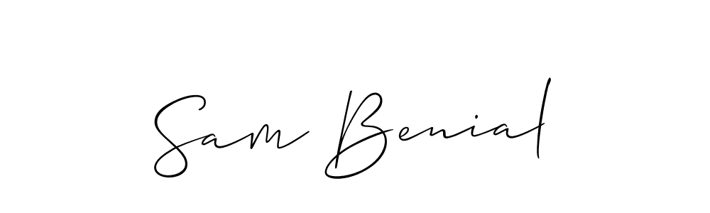 if you are searching for the best signature style for your name Sam Benial. so please give up your signature search. here we have designed multiple signature styles  using Allison_Script. Sam Benial signature style 2 images and pictures png