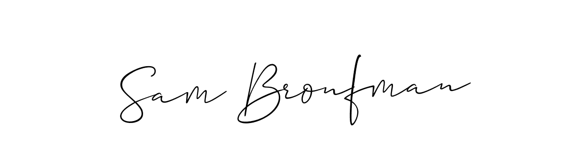 Make a short Sam Bronfman signature style. Manage your documents anywhere anytime using Allison_Script. Create and add eSignatures, submit forms, share and send files easily. Sam Bronfman signature style 2 images and pictures png