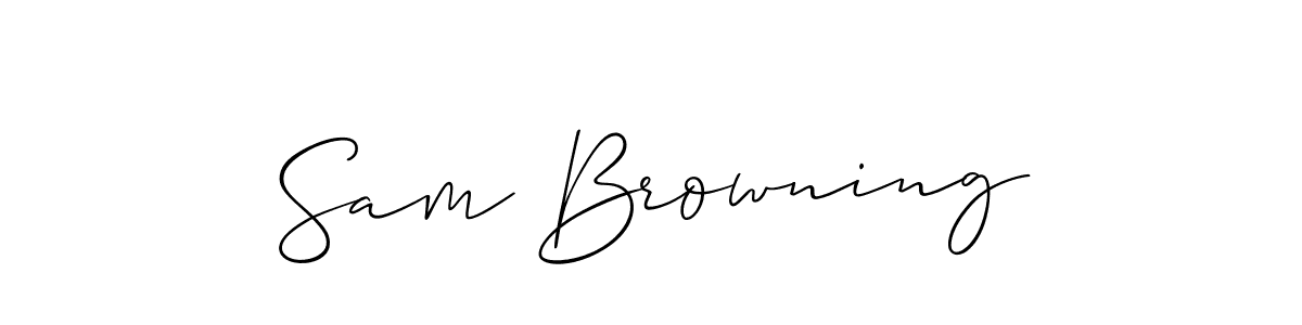 Similarly Allison_Script is the best handwritten signature design. Signature creator online .You can use it as an online autograph creator for name Sam Browning. Sam Browning signature style 2 images and pictures png