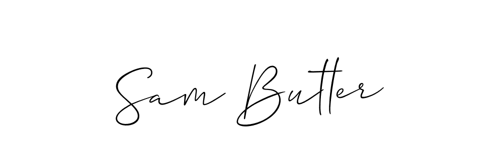 Design your own signature with our free online signature maker. With this signature software, you can create a handwritten (Allison_Script) signature for name Sam Butler. Sam Butler signature style 2 images and pictures png