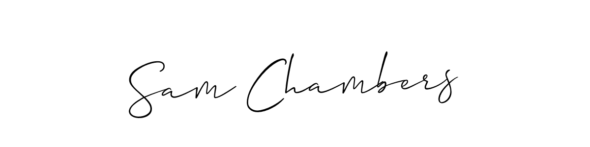 Similarly Allison_Script is the best handwritten signature design. Signature creator online .You can use it as an online autograph creator for name Sam Chambers. Sam Chambers signature style 2 images and pictures png