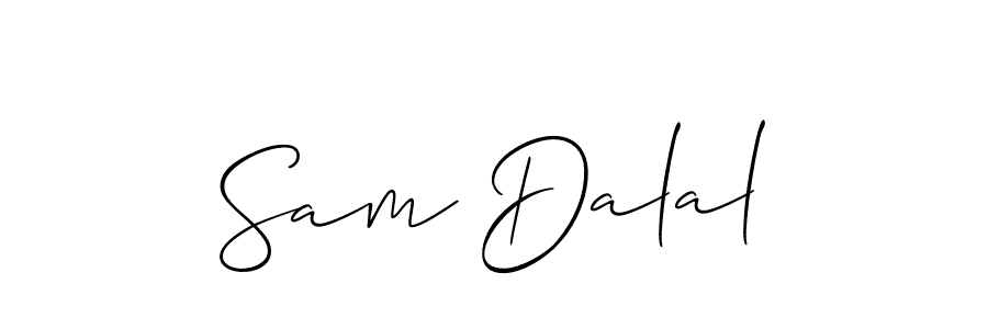 Design your own signature with our free online signature maker. With this signature software, you can create a handwritten (Allison_Script) signature for name Sam Dalal. Sam Dalal signature style 2 images and pictures png