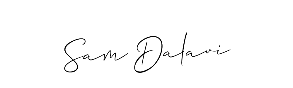 Also You can easily find your signature by using the search form. We will create Sam Dalavi name handwritten signature images for you free of cost using Allison_Script sign style. Sam Dalavi signature style 2 images and pictures png