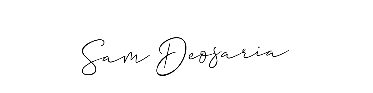 See photos of Sam Deosaria official signature by Spectra . Check more albums & portfolios. Read reviews & check more about Allison_Script font. Sam Deosaria signature style 2 images and pictures png