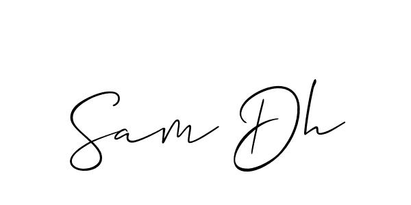 It looks lik you need a new signature style for name Sam Dh. Design unique handwritten (Allison_Script) signature with our free signature maker in just a few clicks. Sam Dh signature style 2 images and pictures png