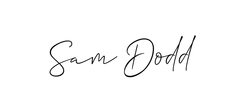 How to Draw Sam Dodd signature style? Allison_Script is a latest design signature styles for name Sam Dodd. Sam Dodd signature style 2 images and pictures png