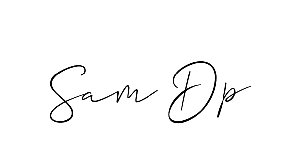 Sam Dp stylish signature style. Best Handwritten Sign (Allison_Script) for my name. Handwritten Signature Collection Ideas for my name Sam Dp. Sam Dp signature style 2 images and pictures png