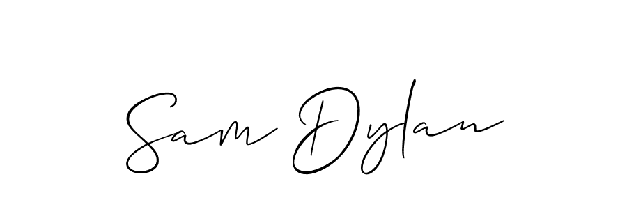 Allison_Script is a professional signature style that is perfect for those who want to add a touch of class to their signature. It is also a great choice for those who want to make their signature more unique. Get Sam Dylan name to fancy signature for free. Sam Dylan signature style 2 images and pictures png