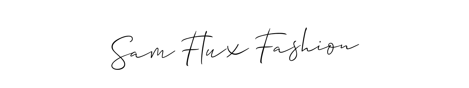 See photos of Sam Flux Fashion official signature by Spectra . Check more albums & portfolios. Read reviews & check more about Allison_Script font. Sam Flux Fashion signature style 2 images and pictures png