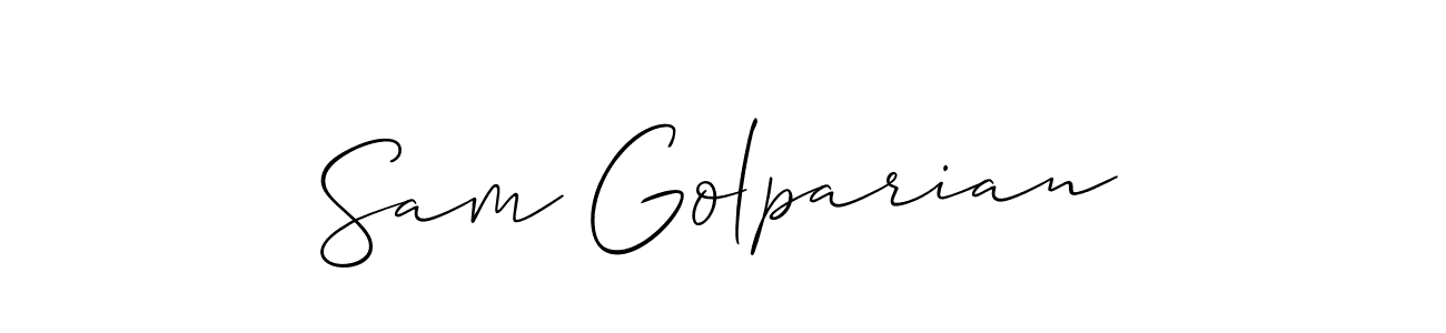 if you are searching for the best signature style for your name Sam Golparian. so please give up your signature search. here we have designed multiple signature styles  using Allison_Script. Sam Golparian signature style 2 images and pictures png