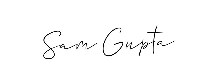 Similarly Allison_Script is the best handwritten signature design. Signature creator online .You can use it as an online autograph creator for name Sam Gupta. Sam Gupta signature style 2 images and pictures png