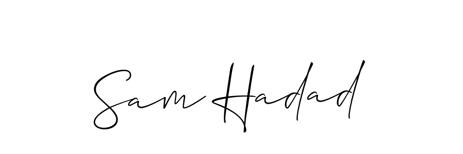 See photos of Sam Hadad official signature by Spectra . Check more albums & portfolios. Read reviews & check more about Allison_Script font. Sam Hadad signature style 2 images and pictures png