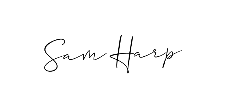 See photos of Sam Harp official signature by Spectra . Check more albums & portfolios. Read reviews & check more about Allison_Script font. Sam Harp signature style 2 images and pictures png