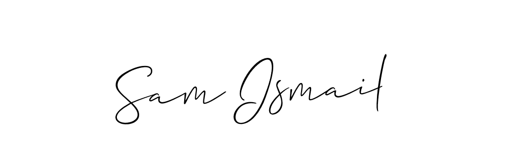 How to make Sam Ismail signature? Allison_Script is a professional autograph style. Create handwritten signature for Sam Ismail name. Sam Ismail signature style 2 images and pictures png