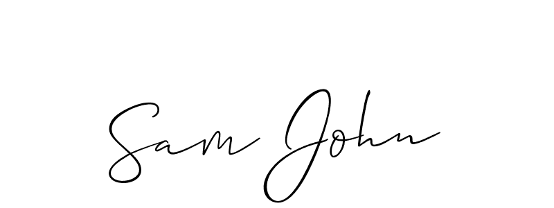 Once you've used our free online signature maker to create your best signature Allison_Script style, it's time to enjoy all of the benefits that Sam John name signing documents. Sam John signature style 2 images and pictures png