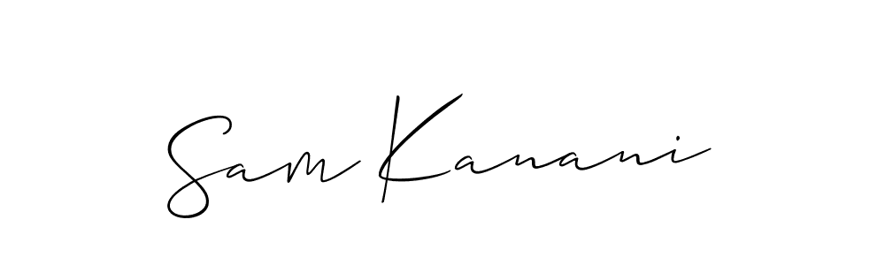 Similarly Allison_Script is the best handwritten signature design. Signature creator online .You can use it as an online autograph creator for name Sam Kanani. Sam Kanani signature style 2 images and pictures png