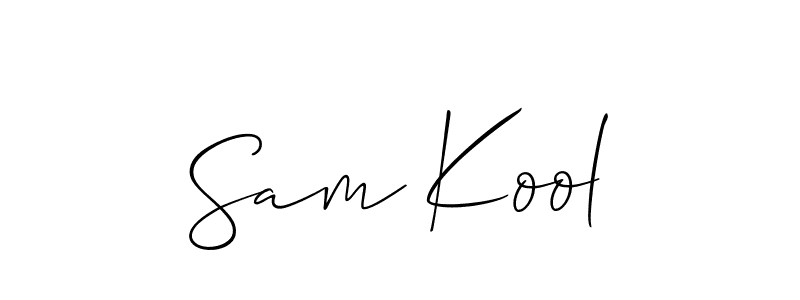 Best and Professional Signature Style for Sam Kool. Allison_Script Best Signature Style Collection. Sam Kool signature style 2 images and pictures png