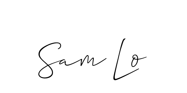 Also we have Sam Lo name is the best signature style. Create professional handwritten signature collection using Allison_Script autograph style. Sam Lo signature style 2 images and pictures png