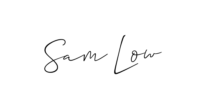 How to Draw Sam Low signature style? Allison_Script is a latest design signature styles for name Sam Low. Sam Low signature style 2 images and pictures png