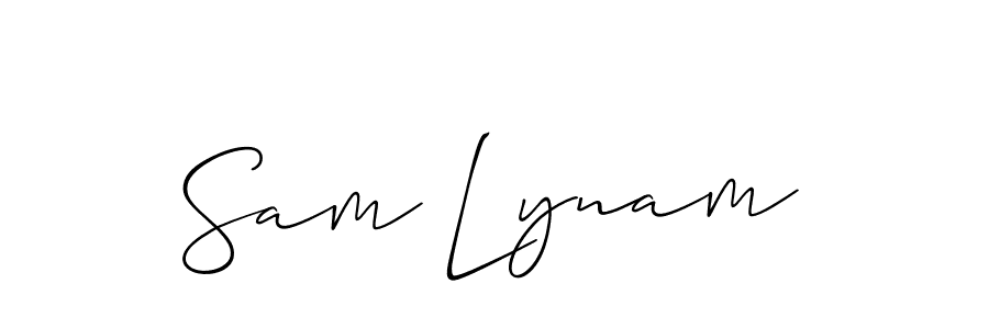 Also You can easily find your signature by using the search form. We will create Sam Lynam name handwritten signature images for you free of cost using Allison_Script sign style. Sam Lynam signature style 2 images and pictures png