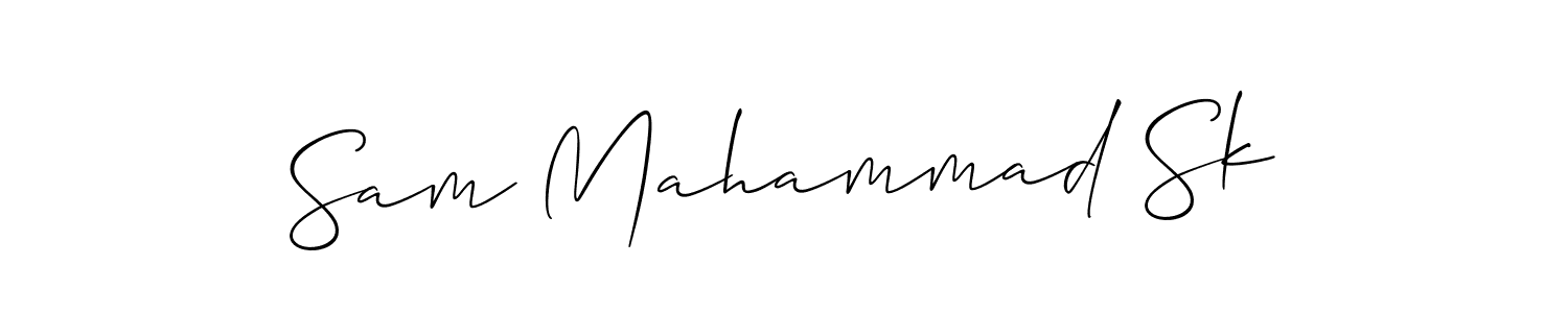 Also we have Sam Mahammad Sk name is the best signature style. Create professional handwritten signature collection using Allison_Script autograph style. Sam Mahammad Sk signature style 2 images and pictures png