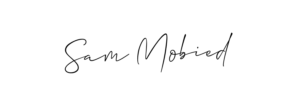 How to make Sam Mobied signature? Allison_Script is a professional autograph style. Create handwritten signature for Sam Mobied name. Sam Mobied signature style 2 images and pictures png