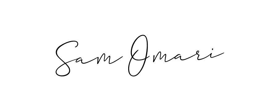 Also we have Sam Omari name is the best signature style. Create professional handwritten signature collection using Allison_Script autograph style. Sam Omari signature style 2 images and pictures png