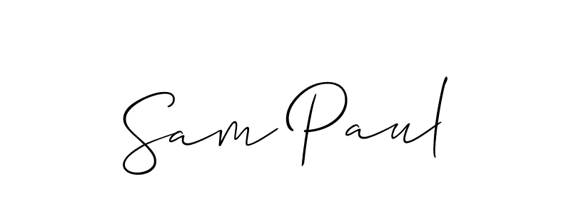 Once you've used our free online signature maker to create your best signature Allison_Script style, it's time to enjoy all of the benefits that Sam Paul name signing documents. Sam Paul signature style 2 images and pictures png