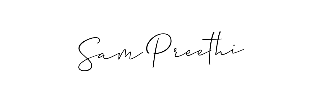 See photos of Sam Preethi official signature by Spectra . Check more albums & portfolios. Read reviews & check more about Allison_Script font. Sam Preethi signature style 2 images and pictures png